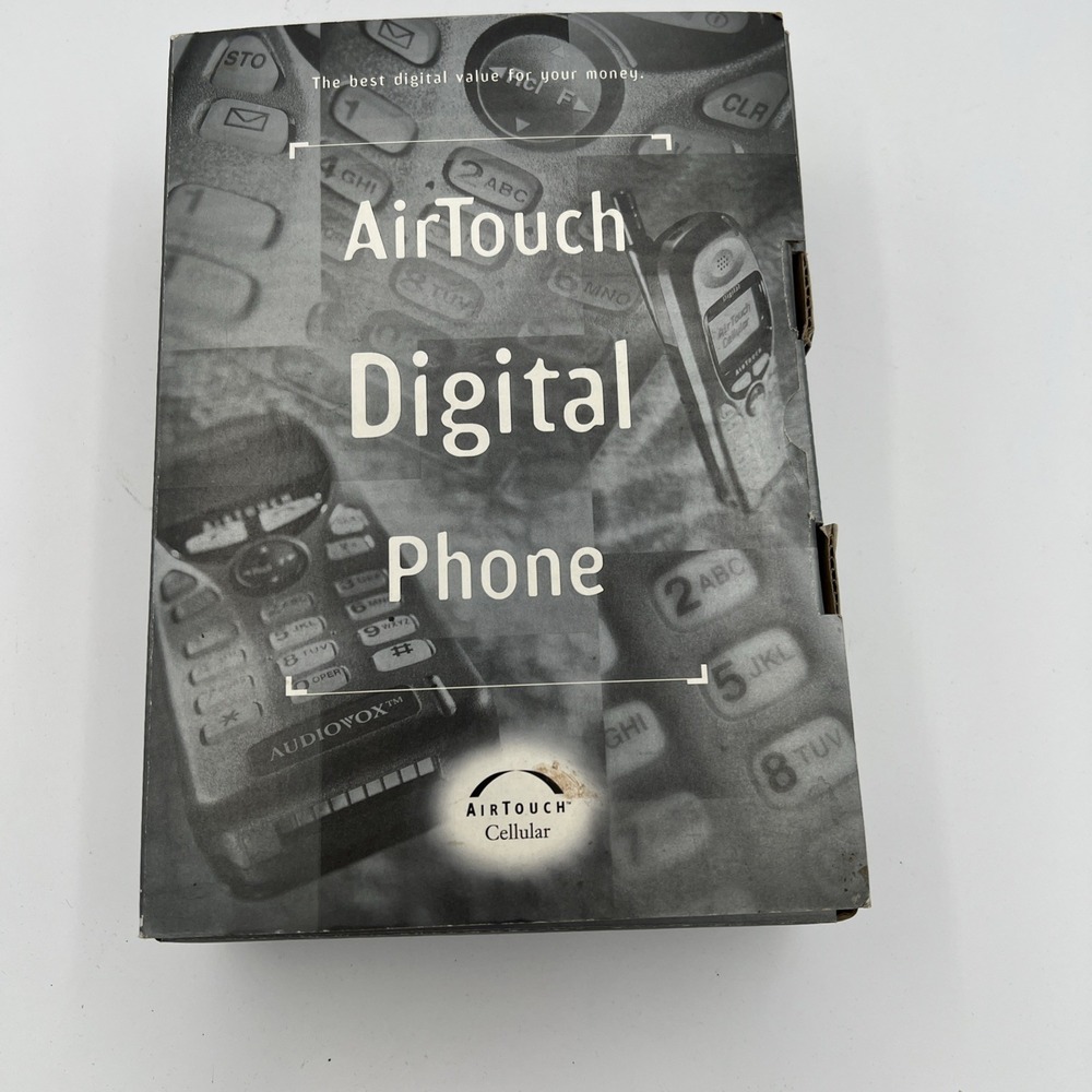 Vintage AirTouch Digital Phone AUDIOVOX CDM 4000AT,‎ Box, Accessories, FREE SHIP